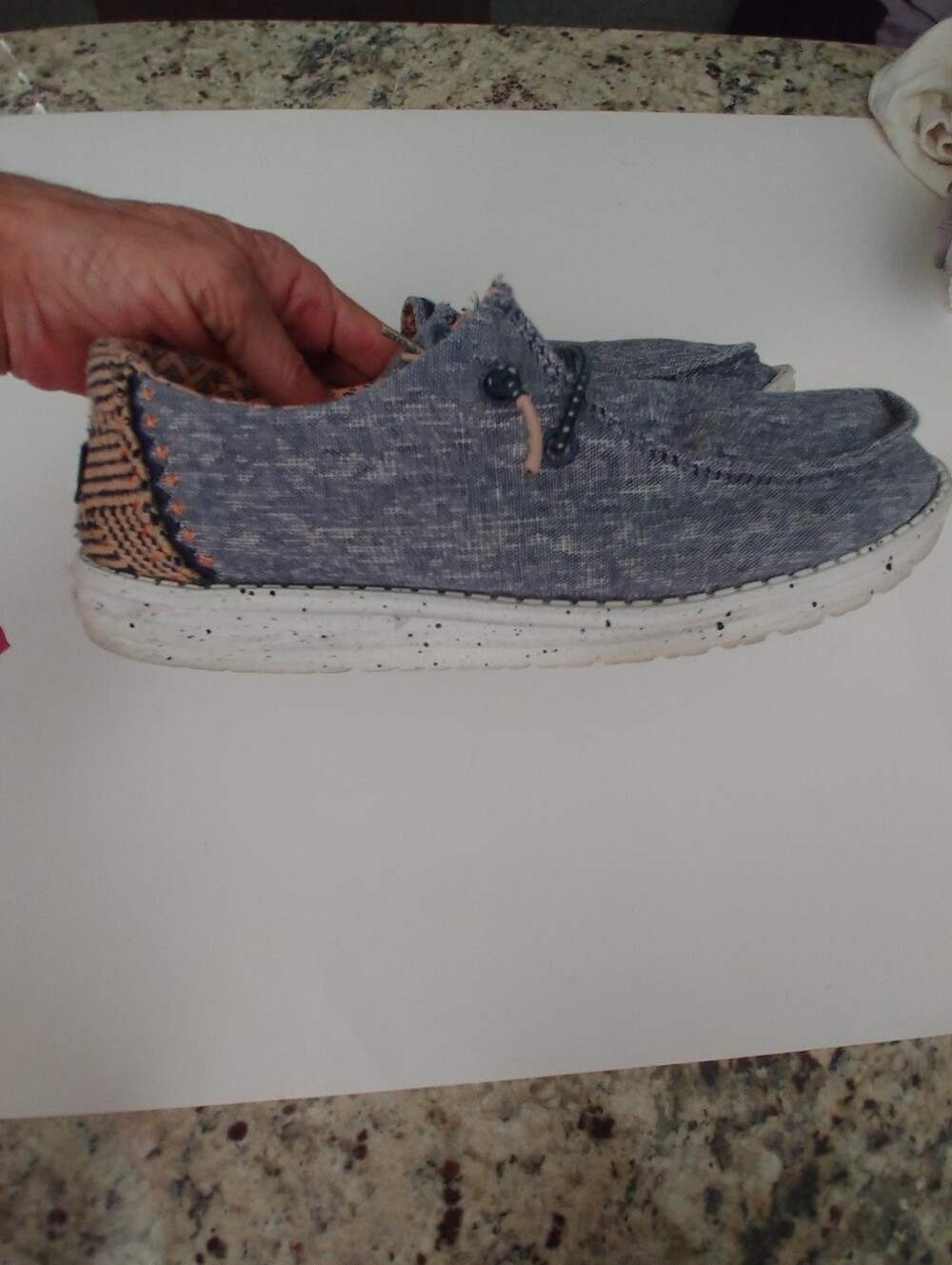 Hey Dude Casual Slip-On Shoes in Light Blue - Picture 3 of 11